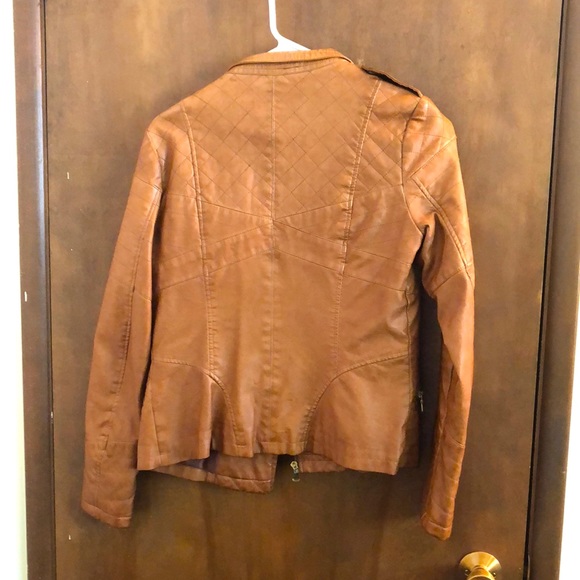 Guess Quilted Faux-Leather Moto Jacket - Picture 3 of 4